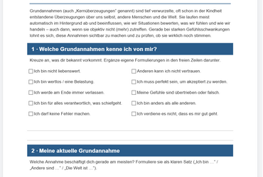Grundannahmen erkennen und verändern