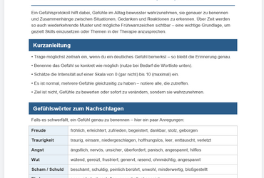 Gef&uuml;hlsprotokoll