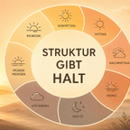 Borderline Tagesstruktur als ruhiger Anker im chaotischen Alltag visualisiert