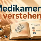 Illustration zu Psychopharmaka bei Borderline mit Tablettenschale in warmen Farben